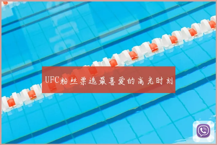 UFC粉丝票选最喜爱的高光时刻